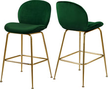 Load image into Gallery viewer, Paris Green Velvet Stool