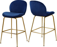 Load image into Gallery viewer, Paris Black Velvet Stool