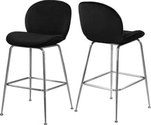 Load image into Gallery viewer, Paris Black Velvet Stool