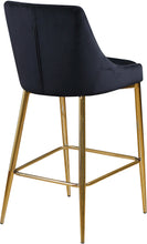 Load image into Gallery viewer, Karina Black Velvet Stool