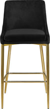 Load image into Gallery viewer, Karina Black Velvet Stool