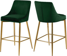 Load image into Gallery viewer, Karina Green Velvet Stool
