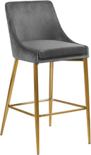 Load image into Gallery viewer, Karina Black Velvet Stool