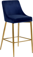 Load image into Gallery viewer, Karina Black Velvet Stool