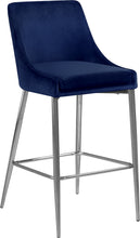 Load image into Gallery viewer, Karina Black Velvet Stool
