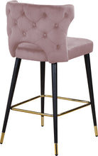 Load image into Gallery viewer, Kelly Black Velvet Stool