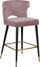 Load image into Gallery viewer, Kelly Black Velvet Stool
