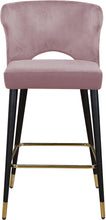 Load image into Gallery viewer, Kelly Black Velvet Stool