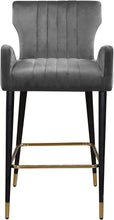 Load image into Gallery viewer, Luxe Black Velvet Stool