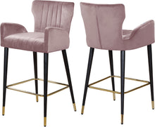 Load image into Gallery viewer, Luxe Black Velvet Stool