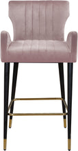 Load image into Gallery viewer, Luxe Black Velvet Stool