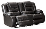 Load image into Gallery viewer, Vacherie Reclining Loveseat with Console