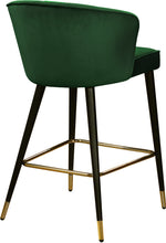 Load image into Gallery viewer, Cassie Green Velvet Stool