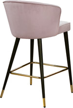 Load image into Gallery viewer, Cassie Pink Velvet Stool