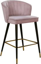 Load image into Gallery viewer, Cassie Black Velvet Stool
