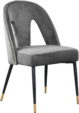 Load image into Gallery viewer, Akoya Black Velvet Dining Chair