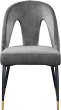 Load image into Gallery viewer, Akoya Black Velvet Dining Chair