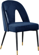 Load image into Gallery viewer, Akoya Black Velvet Dining Chair