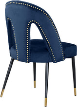 Load image into Gallery viewer, Akoya Black Velvet Dining Chair
