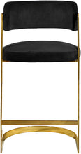Load image into Gallery viewer, Stephanie Black Velvet Stool