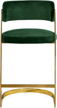 Load image into Gallery viewer, Stephanie Green Velvet Stool