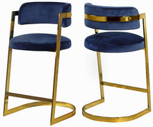Load image into Gallery viewer, Stephanie Black Velvet Stool