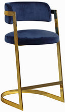 Load image into Gallery viewer, Stephanie Black Velvet Stool