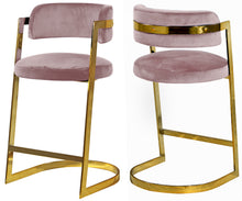 Load image into Gallery viewer, Stephanie Black Velvet Stool