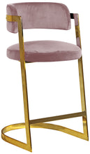 Load image into Gallery viewer, Stephanie Black Velvet Stool