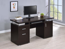 Load image into Gallery viewer, Contemporary Cappuccino Computer Desk
