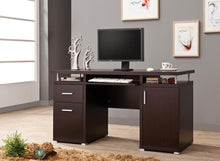 Load image into Gallery viewer, Contemporary Cappuccino Computer Desk