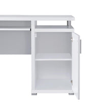 Load image into Gallery viewer, Contemporary White Computer Desk