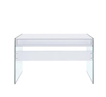 Load image into Gallery viewer, Contemporary Glossy White Writing Desk