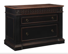 Load image into Gallery viewer, Rowan Traditional Black and Espresso File Cabinet