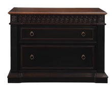Load image into Gallery viewer, Rowan Traditional Black and Espresso File Cabinet