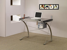 Load image into Gallery viewer, Contemporary Glass Top Drafting Desk