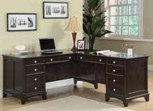 Load image into Gallery viewer, Garson Cappuccino L-Shaped Office Desk