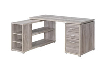 Load image into Gallery viewer, Yvette Grey Driftwood L-Shaped Office Desk