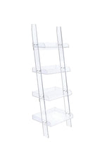 Load image into Gallery viewer, Amaturo Clear Acrylic Ladder Bookcase