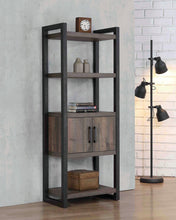 Load image into Gallery viewer, Luke Weathered Oak Bookcase
