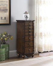 Load image into Gallery viewer, Traditional Brown Red Jewelry Armoire