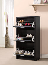 Load image into Gallery viewer, Transitional Black Shoe Rack