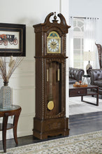 Load image into Gallery viewer, Traditional Brown Grandfather Clock