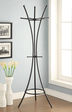 Load image into Gallery viewer, Modern Black Metal Coat Rack