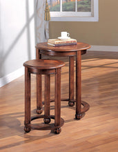 Load image into Gallery viewer, Traditional Warm Amber Nesting Table