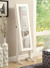 Load image into Gallery viewer, Casual White Jewelry Cheval Mirror