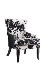 Load image into Gallery viewer, Traditional Black and White Accent Chair