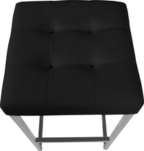 Load image into Gallery viewer, Nicola Black Leather Stool