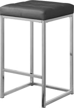 Load image into Gallery viewer, Nicola Grey Leather Stool