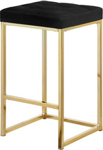 Load image into Gallery viewer, Nicola Black Velvet Stool